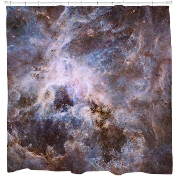 Optical View of Tarantula Nebula Shower Curtain