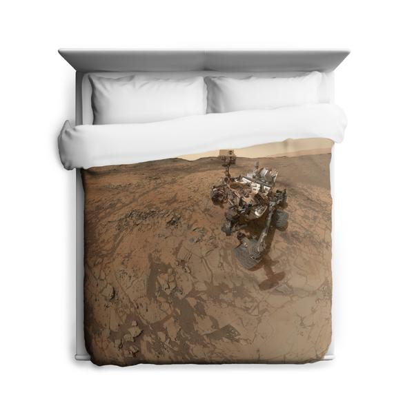 Rover on Mars Duvet Cover