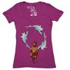 Jaws & Paws Women's Graphic Tee  Deep V-Neck
