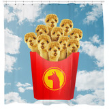 Llama Fries Shower Curtain