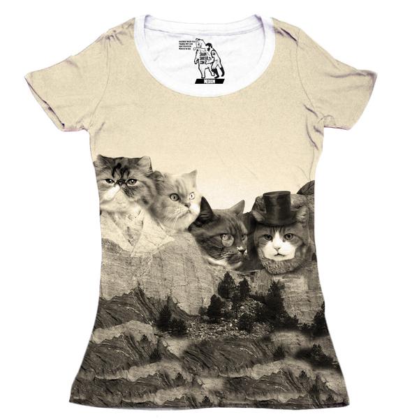 Meowmore Women's Graphic Tee Crewneck Top