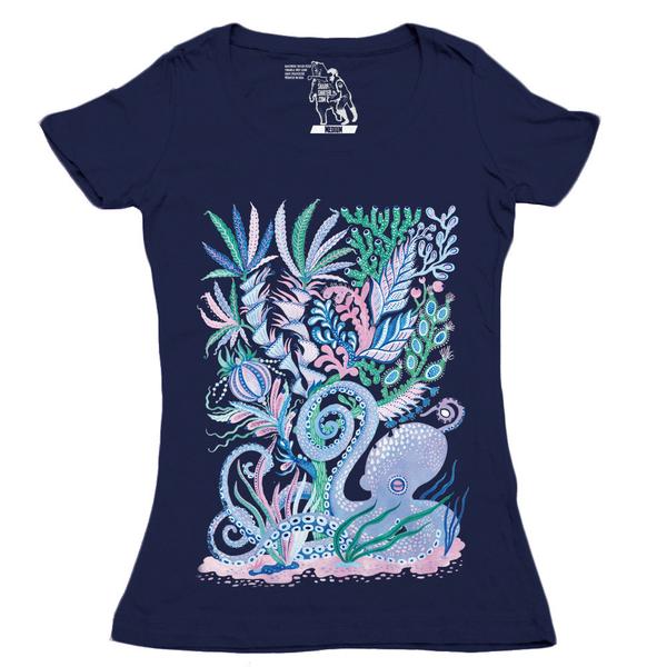 Octoparty Scoop Women's Graphic Tee