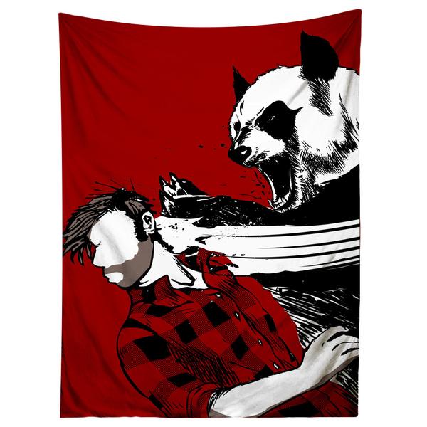 Panda Bitchslap Tapestry