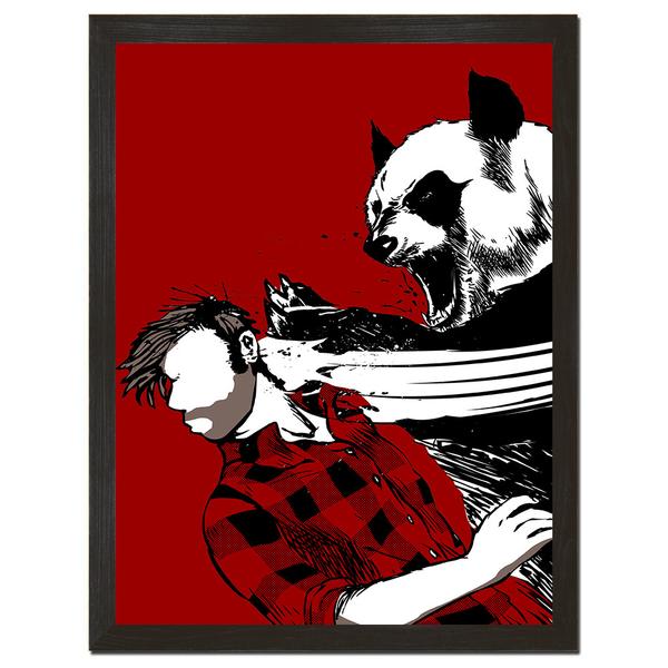 Panda Bitchslap Art Print