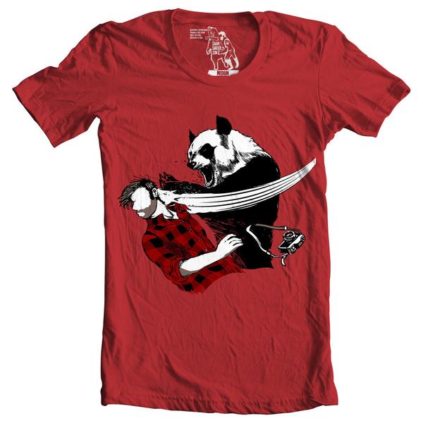 Panda Bitchslap Men's Graphic Tee