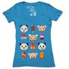 Pandas & Pops Women's Graphic Tee Deep V-Neck