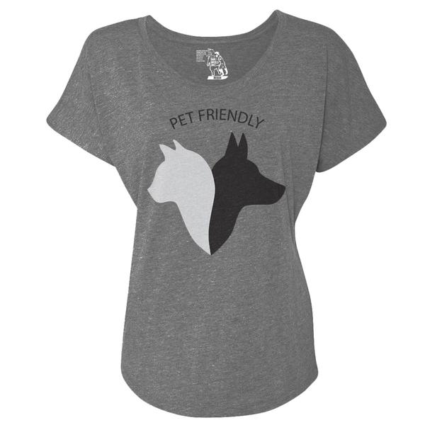 Pet Friendly Women's Graphic Tee Dolman Top