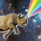 Rhinocorn Shower Curtain