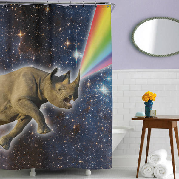 Rhinocorn Shower Curtain
