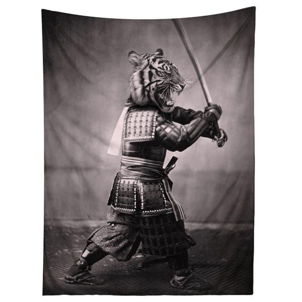 Samurai Tiger Tapestry