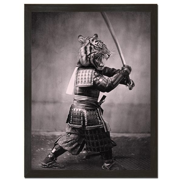 Samurai Tiger Art Print