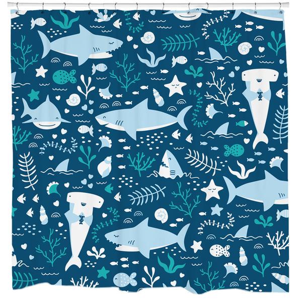Sharks Life Shower Curtain