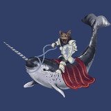 Sir Catspian Shower Curtain