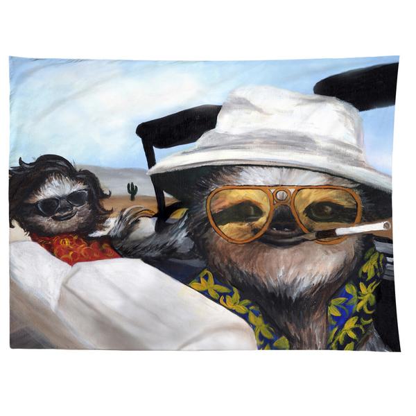 Sloth Vegas Tapestry