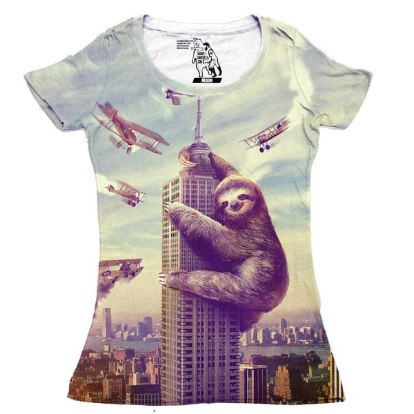 Slothzilla Women's Graphic Tee Scoop Top