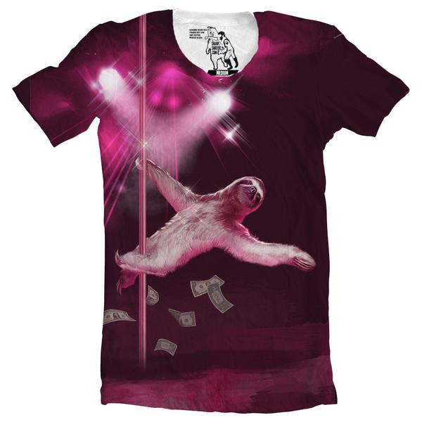 Stripper Sloth Men's Graphic Tee