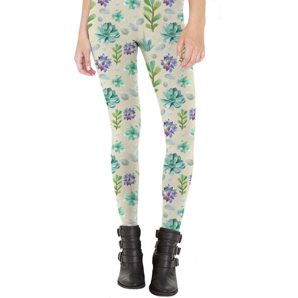 Succulent Pattern Leggings