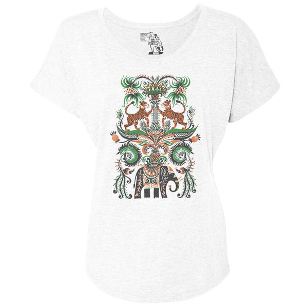 Tiger Tiger, Animals, Women's Graphic Tee Dolman Top