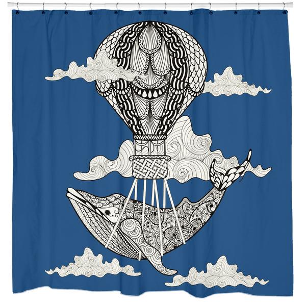 Whale Ride Shower Curtain