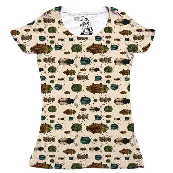 March of the Beetle Women's Graphic Tee Crewneck Top