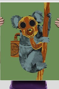 Bad Air Koala Tee Poster 