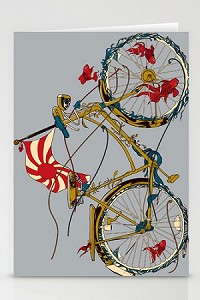 Cycling Fish (3 Pack) Stationary Cards 