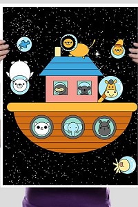 Noah's Space Ark Print