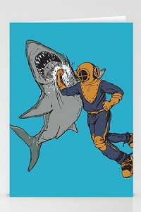 Shark Punch (3 Pack) Stationary Cards  