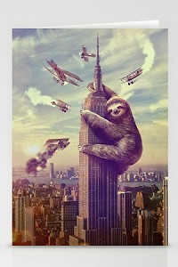 Slothzilla (3 Pack) Stationary Cards