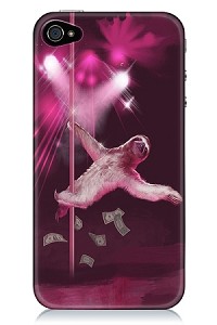 Stripper Sloth iPhone 4 & 4S Glossy Case
