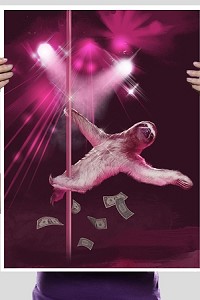 Stripper Sloth Poster